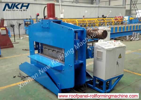 Cheap Blue Roofing Sheet Crimping Machine , Hydraulic Crimp Panel Curving Machine for sale