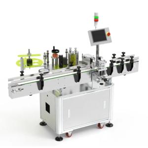 China Fully Automatic Double Side Labeling Machine For Bottles , Right Or Left Operation on sale