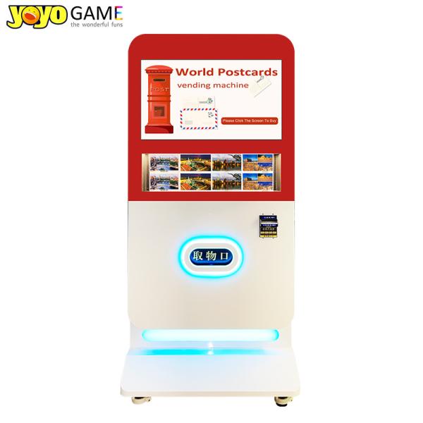 Cheap Factory Price Custom Wrap Smart 32 " Touch Screen Medal Postcard Vending Machine With Bill Acceptor for sale