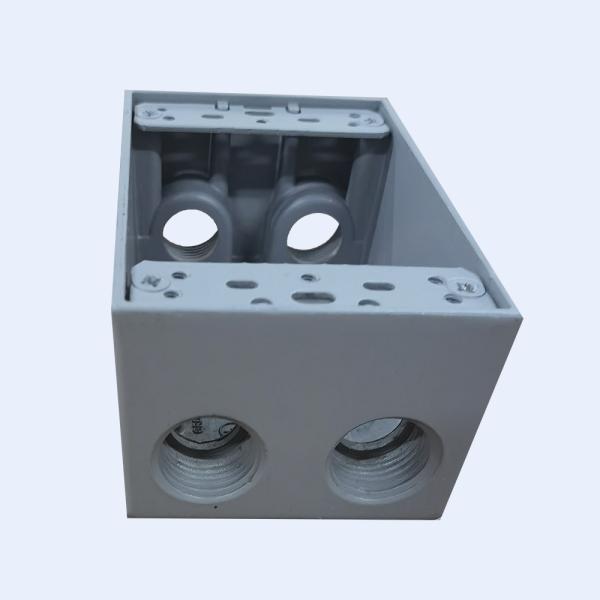 Cheap Aluminum Deep Junction Box Powder Coated 5 Holes 9 Holes 1/2" 3/4” for sale