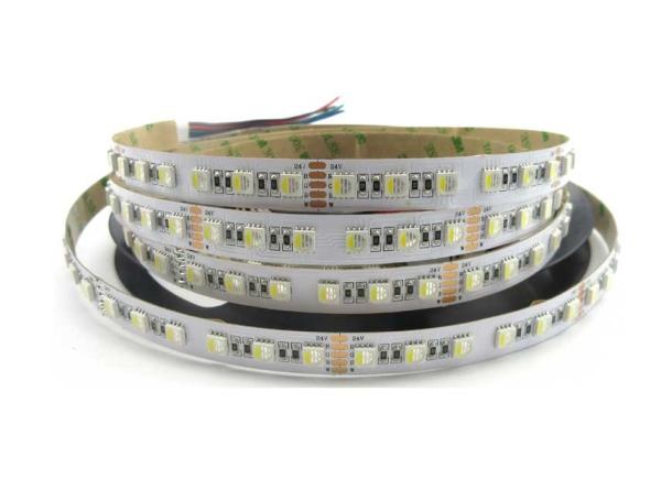 Cheap 24V 12mm Width Digital LED Strip Lights 20.16W/M 5050 RGB WW PW LED Strip for sale