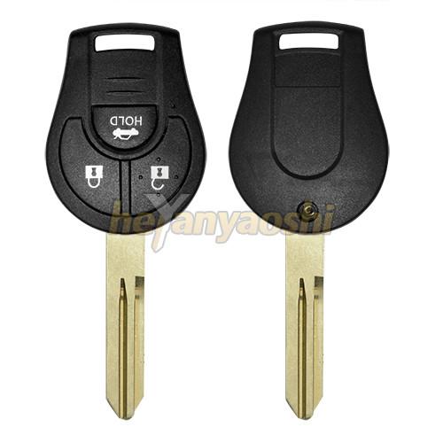 Cheap Nissan 3 Buttons Smart Key Shell with Emergency Key Insert for sale