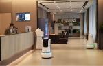 Hotel serve Delivery Robot Robot Elevator Obstacle Avoidance 48kg Net weight