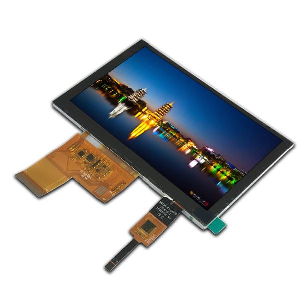 Cheap GT911 IC 5" Wvga Tft Lcd Monitor I2c CTP TN Transmissive Display for sale