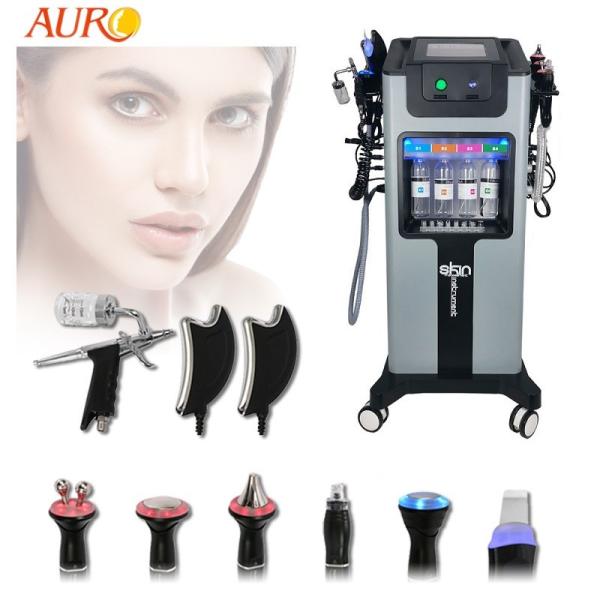 Cheap Hydra Facial H2O2 Bubble Machine Hydrogen Oxygen Spray Skin Peeling 8 In 1 Machine for sale