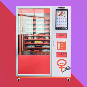 China hot food Kiosk Vending Machine With Inbuilt Microwave 60-200 servings on sale