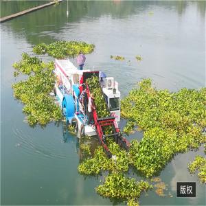 Best Duckweed Reed 1000m3 Floating Algae Harvester Machine Water Grass Harvester wholesale