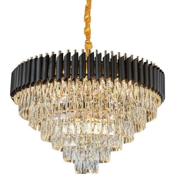 Cheap G4 Light Source Diameter 100cm Modern Gold Crystal Raindrop Chandelier for sale