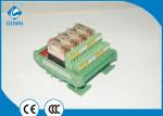 DC Output Board PLC Relay Module , 4 Channel Weidmuller Relay Board DPDT