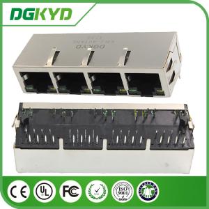 China Multi Port RJ45 Integrated Magnetics 8P8C Pcb Mountable Communication on sale
