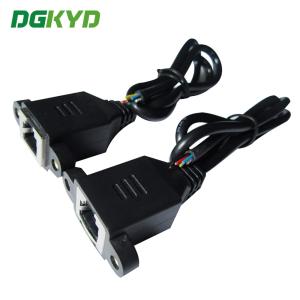 China OEM / ODM 8p8c Shield Ethernet Patch Cable Panel Mount Rj45 Socket Patch Cable on sale