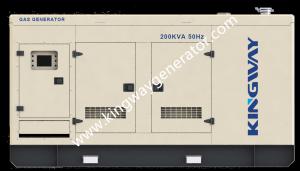 China Cummins Engine Kingway 125KVA Silent Natural Gas Generator For Sale on sale