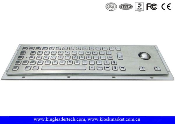 Cheap Kiosk Keyboard And Trackball Keyboard Stainless Steel With Pointing Devise for sale