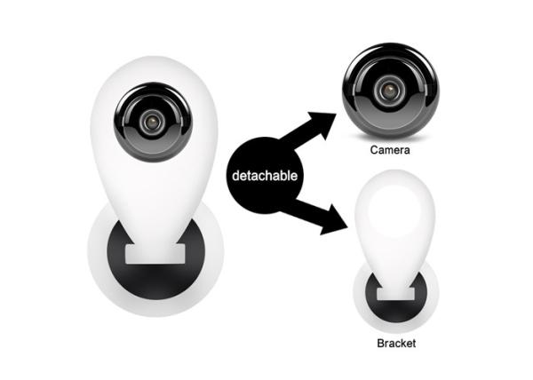 ONVIF Wireless WIFI 180 Degree Panoramic IP Camera Support NVR Connect