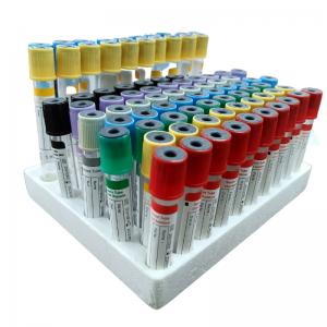 China ESR Vacuum Blood Collection Test Tube Disposable Glass PET EDTA Plain Gel Heparin on sale
