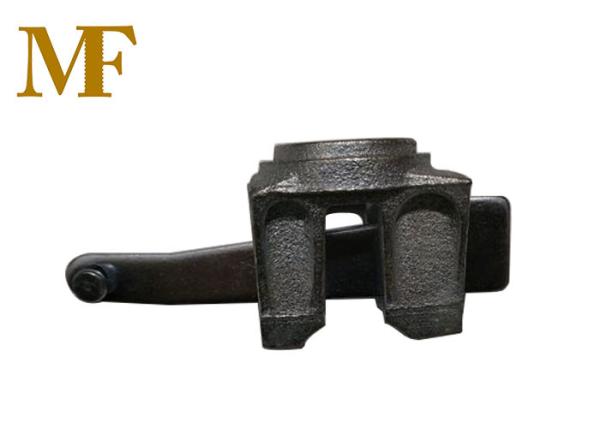 Cheap Precision Casting Ringlock Scaffold Parts Layher Ledger Heads And End With Lock Pin for sale