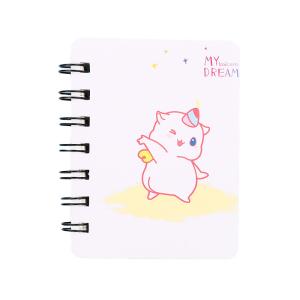 a7 Diary Journal Notebook spiral Cartoon Printed With 80 Sheets