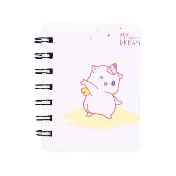 Cheap a7 Diary Journal Notebook spiral Cartoon Printed With 80 Sheets for sale