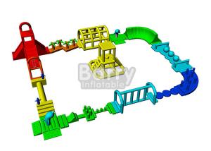 China Large Giant Inflatable Floating Water Park Water Challenge Floating Combo Inflatable Water Park For Sea on sale