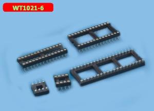 China 2.54mm Integrated Circuit Socket Round Hole IC Socket Patch Min 500 Cycles on sale