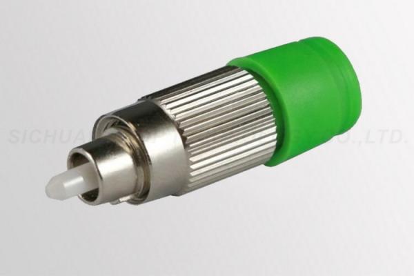 Cheap FC / APC Connector Fiber Optic Attenuator 5dB ± 0.5dB Green Color for sale