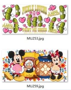 High Scratch Resistance DTF Wraps UV Transfer Stickers Removable Adhesive