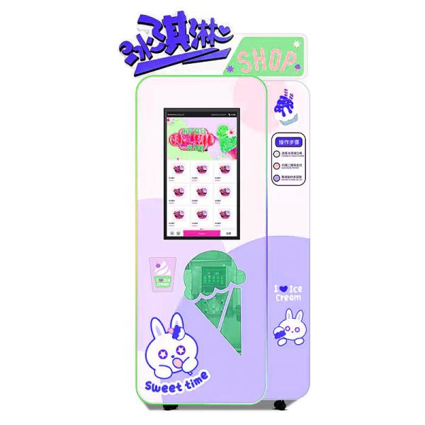 Cheap Ice Cream Vending Machine Robot Soft Ice Cream Vending Machine for sale