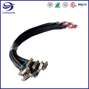 Best 2464 16AWG Customed Automobile Wire Harness with D - SUB 3pin Power Connector wholesale