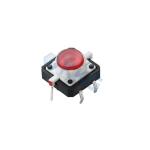 6 Pins Illuminated Tact Switch Reset Vertical Multi Color LED Light Key Switch