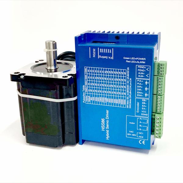 Cheap Closed Loop Stepper Motor Router machine HSS86+86HSE4N 4N.m 1000RPM Max speed for sale