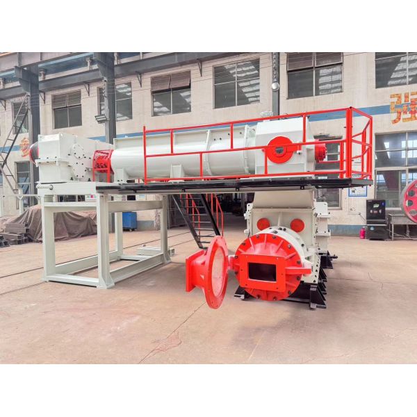 Fired Clay Brick Making Machine Double Stage Vacuum Extruder Capacity 35000-45000 Bricks/hr