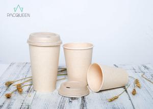 China Custom Colored Compostable Paper Cups Future Friendly PLA Natural Bagasse Paper on sale