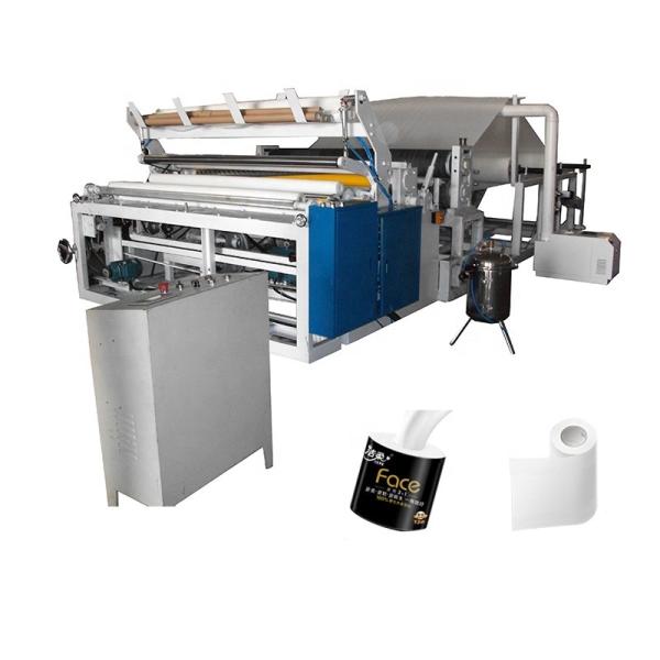 Cheap Semi Automatic Tissue Paper Making Machine  PLC Controller 300m/Min for sale