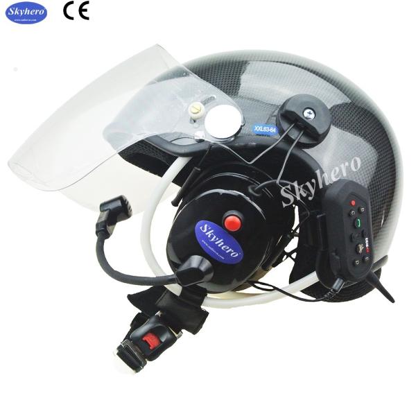 Cheap Carbon Fiber Paramotor Helmet PPG Helmet With High Noise Cancel Bluetooth Headset EN966 Certificated Paramotoring for sale