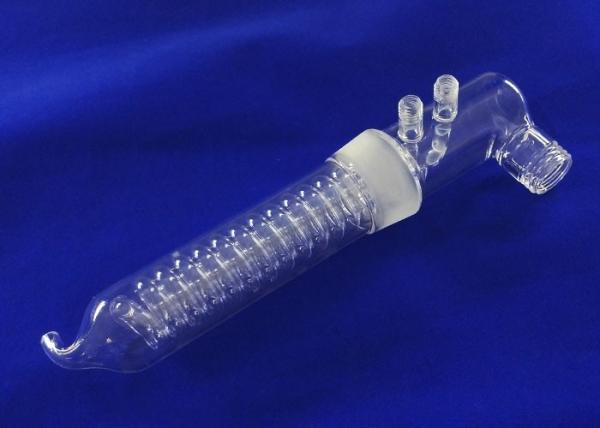 Cheap Fused Silicon Science Lab Glassware Quartz Graham Condenser 99.9% SiO2 Content Anti Corrosion for sale