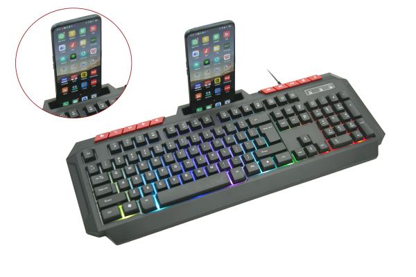 Cheap Customizable Portable Rainbow Backlit Gaming Keyboard With 104 Keys And 10 Hotkeys For Users Seeking Efficient Work for sale