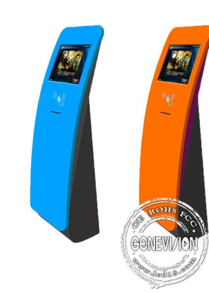 Cheap Interactive touch screen kiosk floor stand with card reader for sale