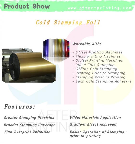 Customized Service Available Cold Stamping Holographic Foil Free Catalogue