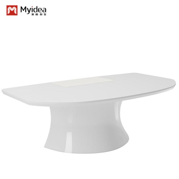 Cheap Durable White Snow Mountain Desk Customizable with Powder Coated Frame Support customization for sale