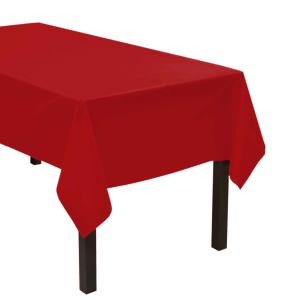 Heavy Duty Solid Color Plastic Table Cover for Rectangle Tables