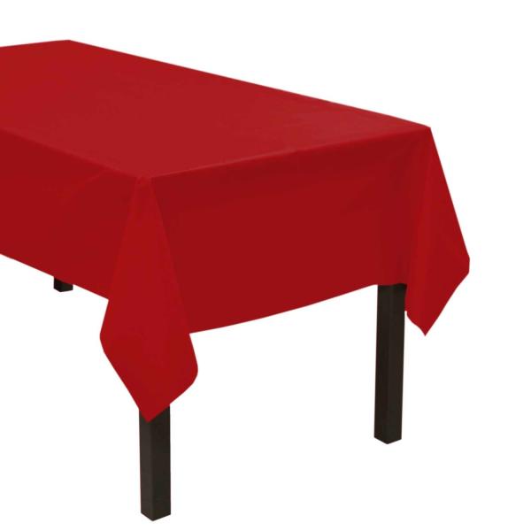 Cheap Heavy Duty Solid Color Plastic Table Cover for Rectangle Tables for sale
