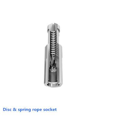 Cheap Standard Oil Well Wireline Tools Disc / Spring Rope Socket Slickline Connection for sale