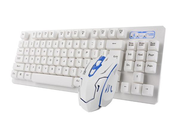 Cheap 104 Key Ergonomic Wireless Keyboard And Mouse Combo With Nano USB Receiver  for sale