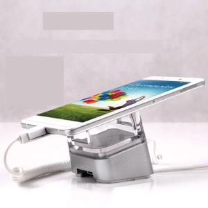 COMER mobile display racks stands with alarm in good anti-theft function steady work