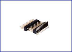 Best Pitch 0.8 mm 2*12P 90° male header connector Black Gold-plated Environmental protection wholesale