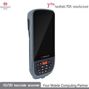 Wireless Bluetooth Hand Held RFID Reader 13.56Mhz Barcode Data Terminal For Passive Tags