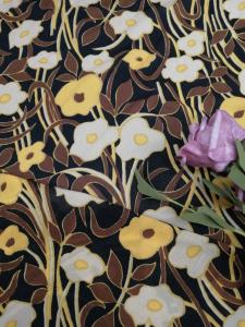 China OEM Mesh Tulle Printed Lace Fabric Knitted 145CM Width on sale