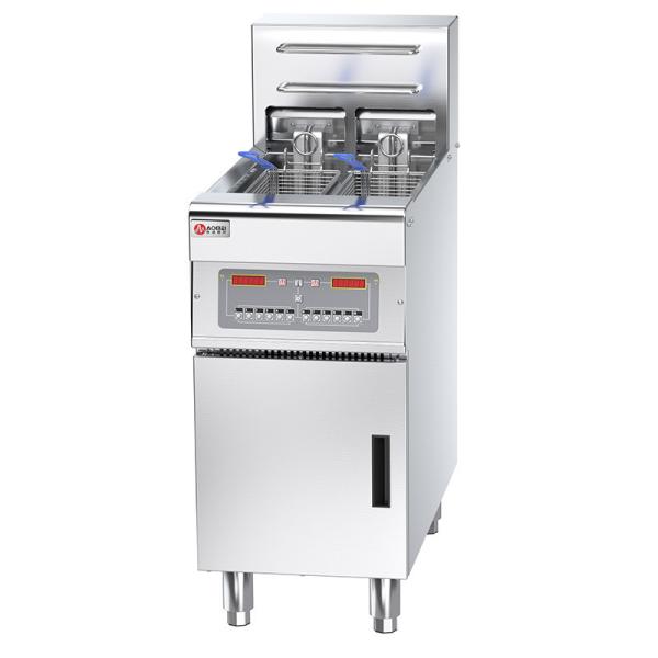Cheap Intelligent Computer Control Silver Deep Fryer with Automatic Temperature and Lifting for sale