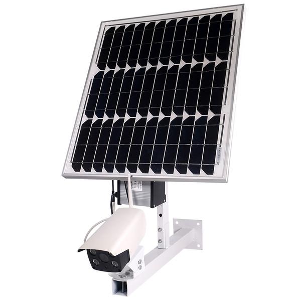 Cheap 12V Wireless Solar Security Cameras 128G Memory Automatic IR CUT for sale