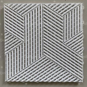 Samples free new Patented 3d cubic garage floor tiles interlocking floor mat for warehouse